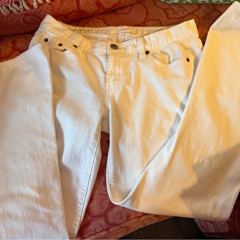 J. Crew Boot cut 29S white jeans